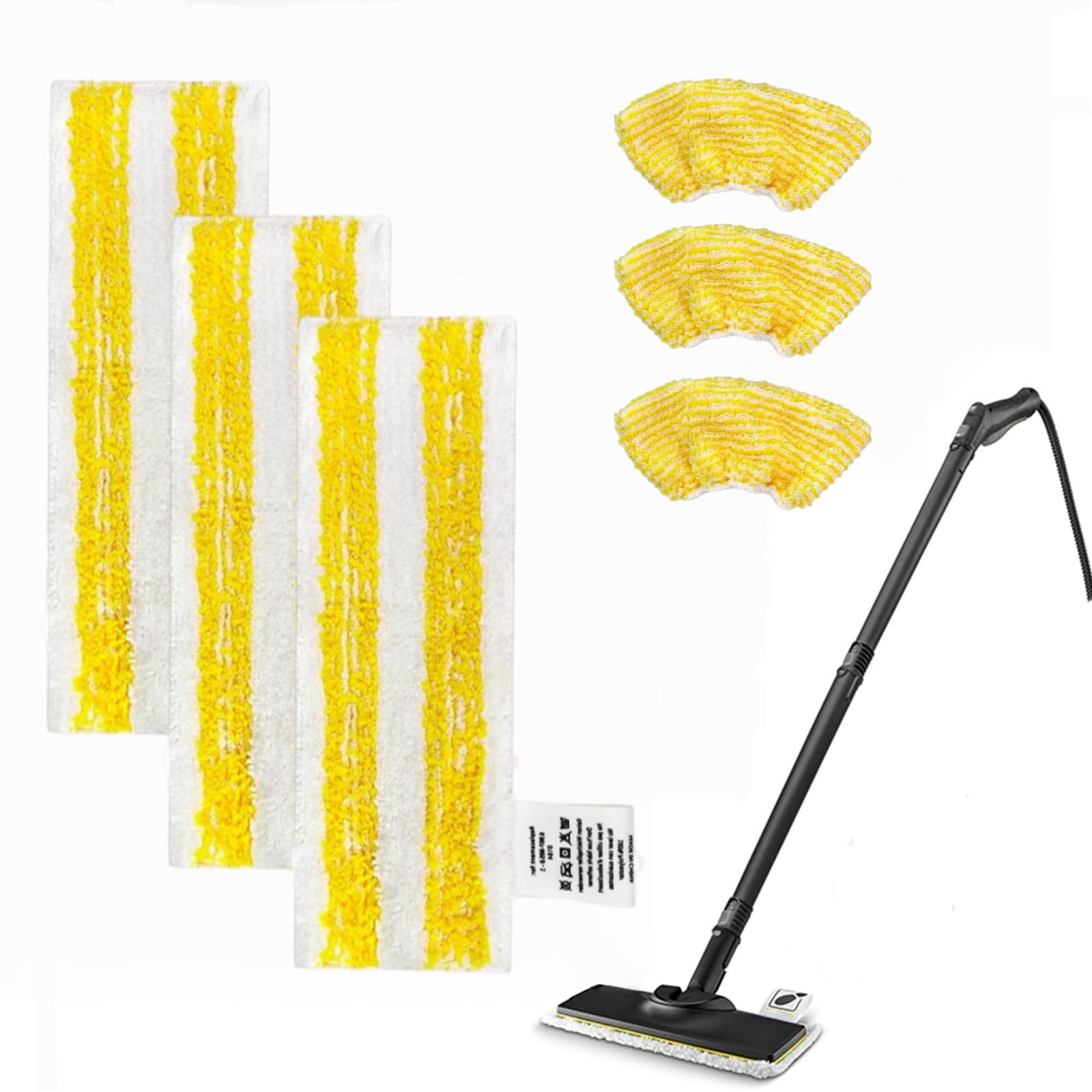 Lot De 6 Chiffons En Microfibre De Rechange Compatibles Avec Karcher EasyFix SC 1, SC 2, SC 3, SC 4, SC 5 – Accessoires Pour Nettoyeur Vapeur