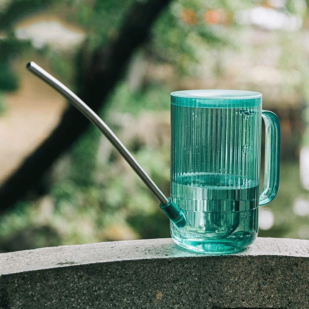 Tograt Watering Can Water Can Sprinkler Can Watering Can Stainless Steel Long Mouth Watering Pot Transparent Watering Cans for Bonsai Plants Garden Outdoor Spray Bottle Watering Pot