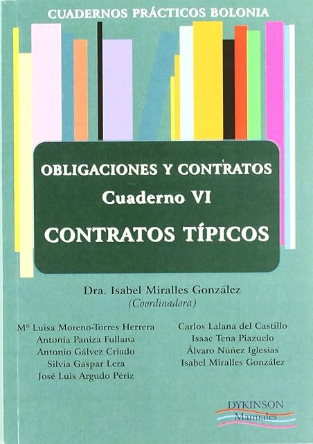 Portada de Obligaciones y Contratos Cuaderno VI Contratos Tipicos