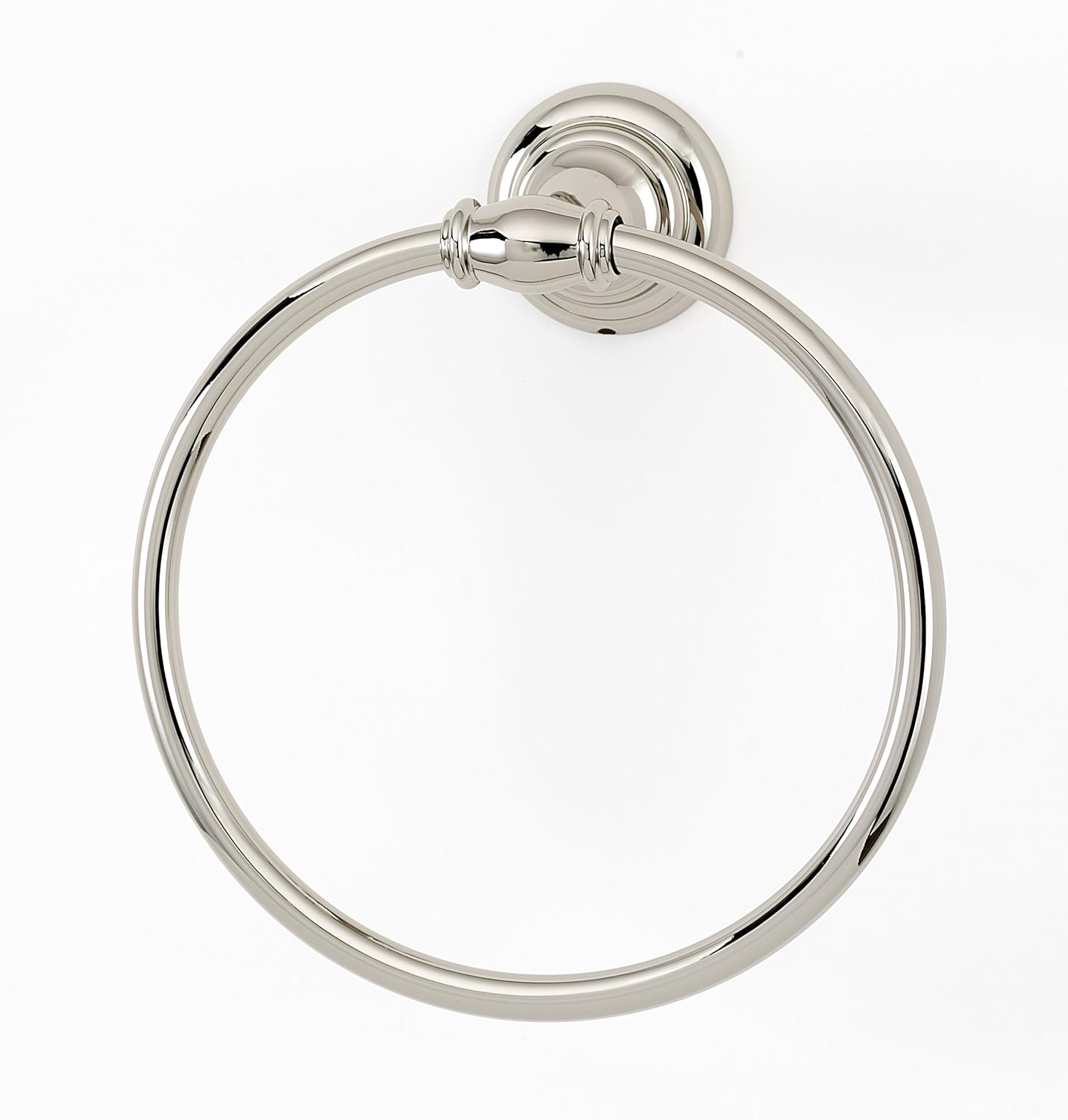 Alno Creations Charlie's Collection 6" Diameter Towel Ring -a6740-pn- Polished Nickel