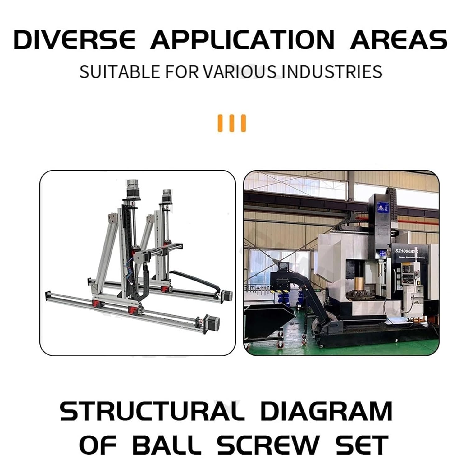 Ball Screw, Linear Motion Guide Ball Screw SFU2510 200-1000mm C7 Ball Screw with Single Nut + BKBF20 + D40L66 14x17mm Coupling + DSG25H Nut Housing(200mm)