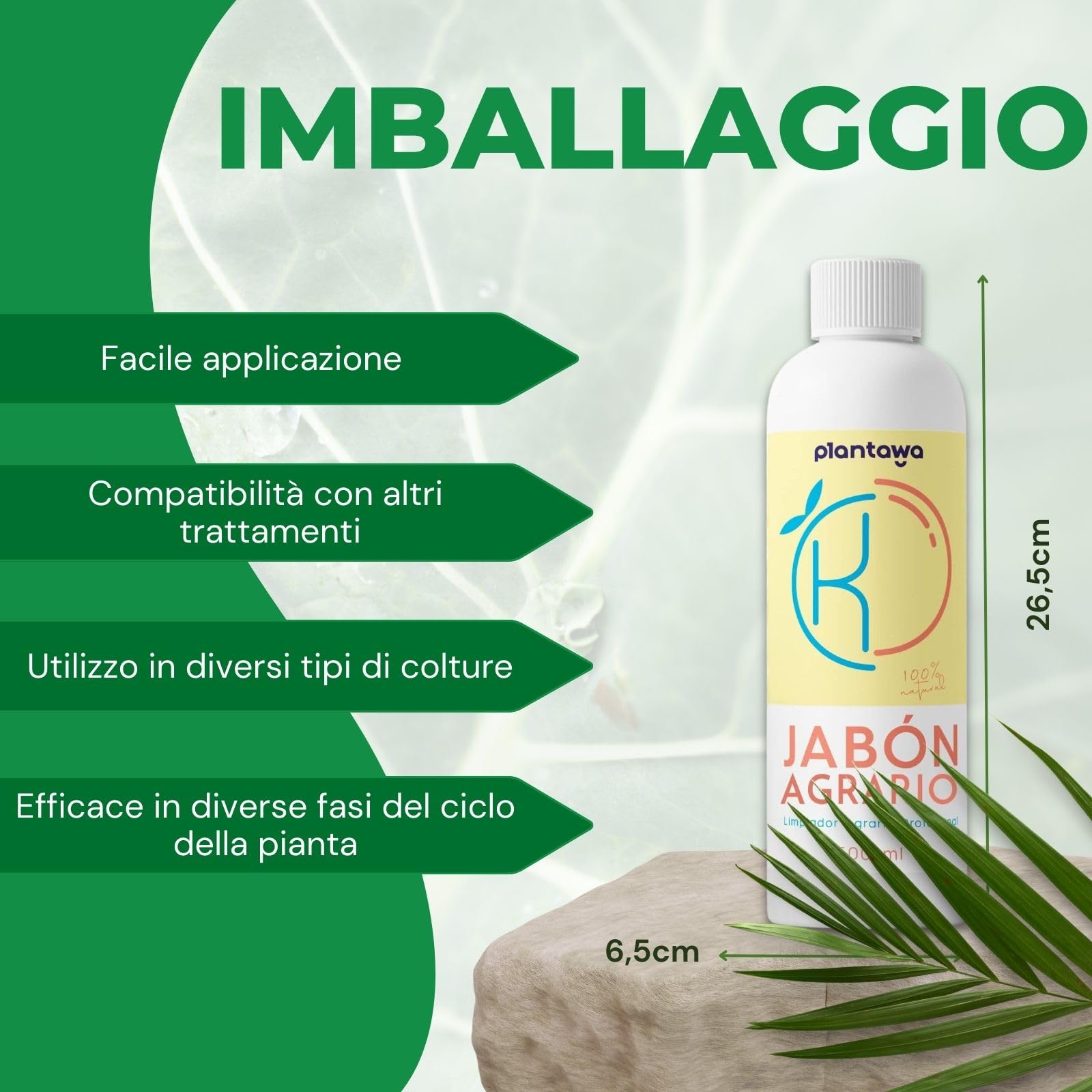 PLANTAWA Sapone Molle di Potassio 5L + Olio di Neem 1L | Formula Pura ed Altamente Concentrata | Soluzione Naturale per Cura Domestica | Versatile e multiuso per Interno ed Esterno