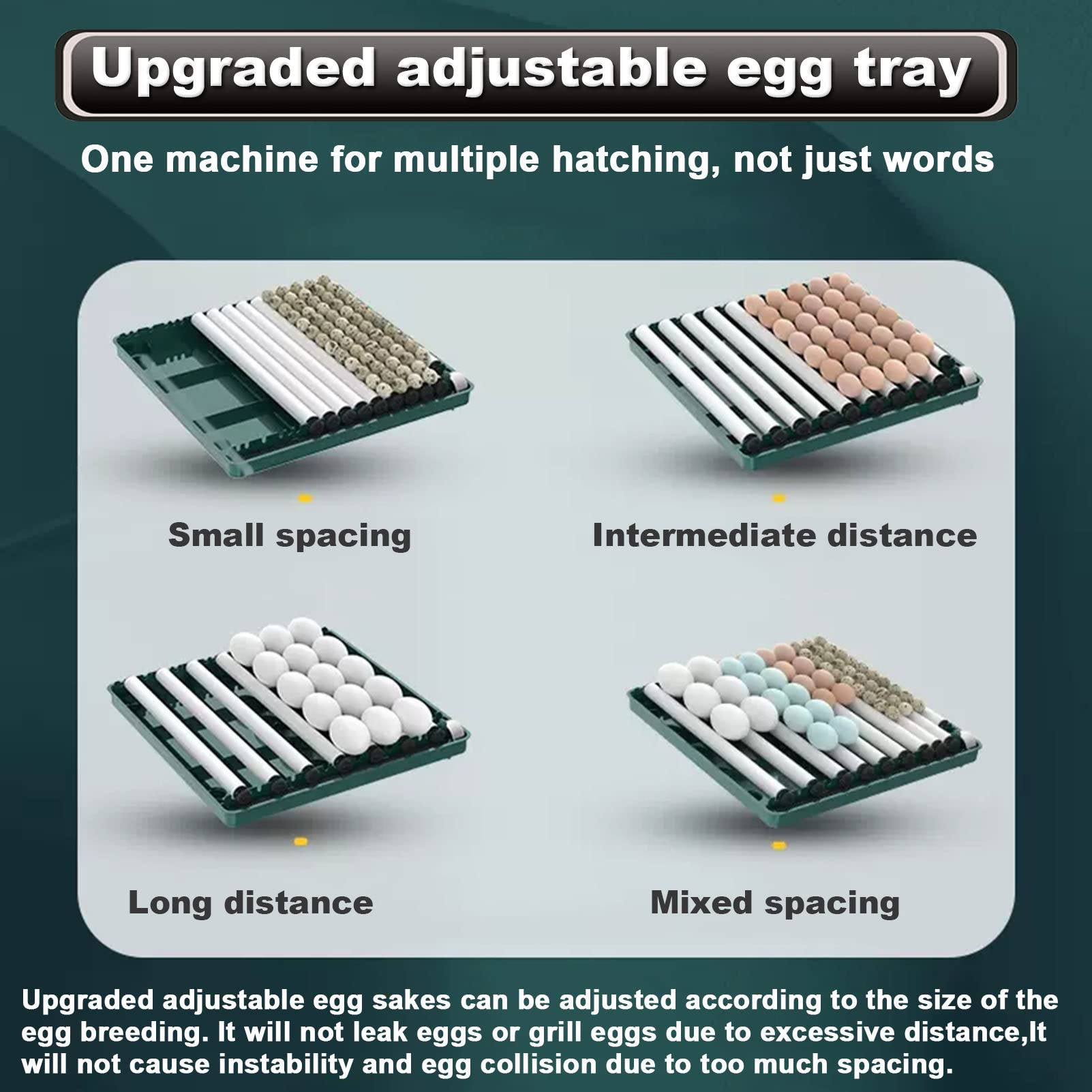 Incubadora de Huevos 48/56/64/98/120/128 Totalmente automática para Pollitos con volteador automático y adición de Agua. Ideal para incubar Huevos de gallina, Pato, Ganso y Paloma.