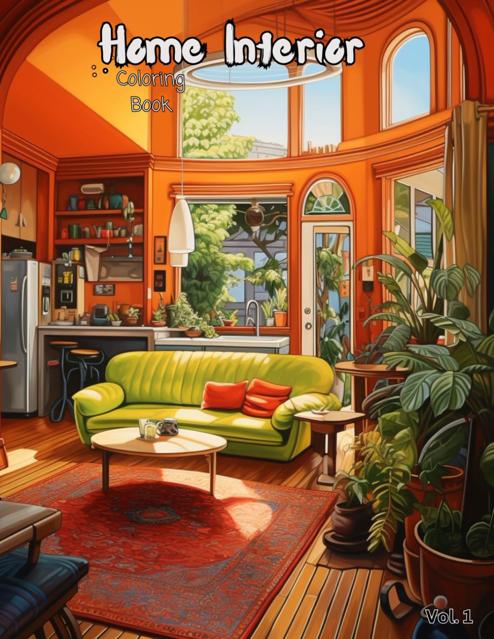 Home Interior Coloring Book