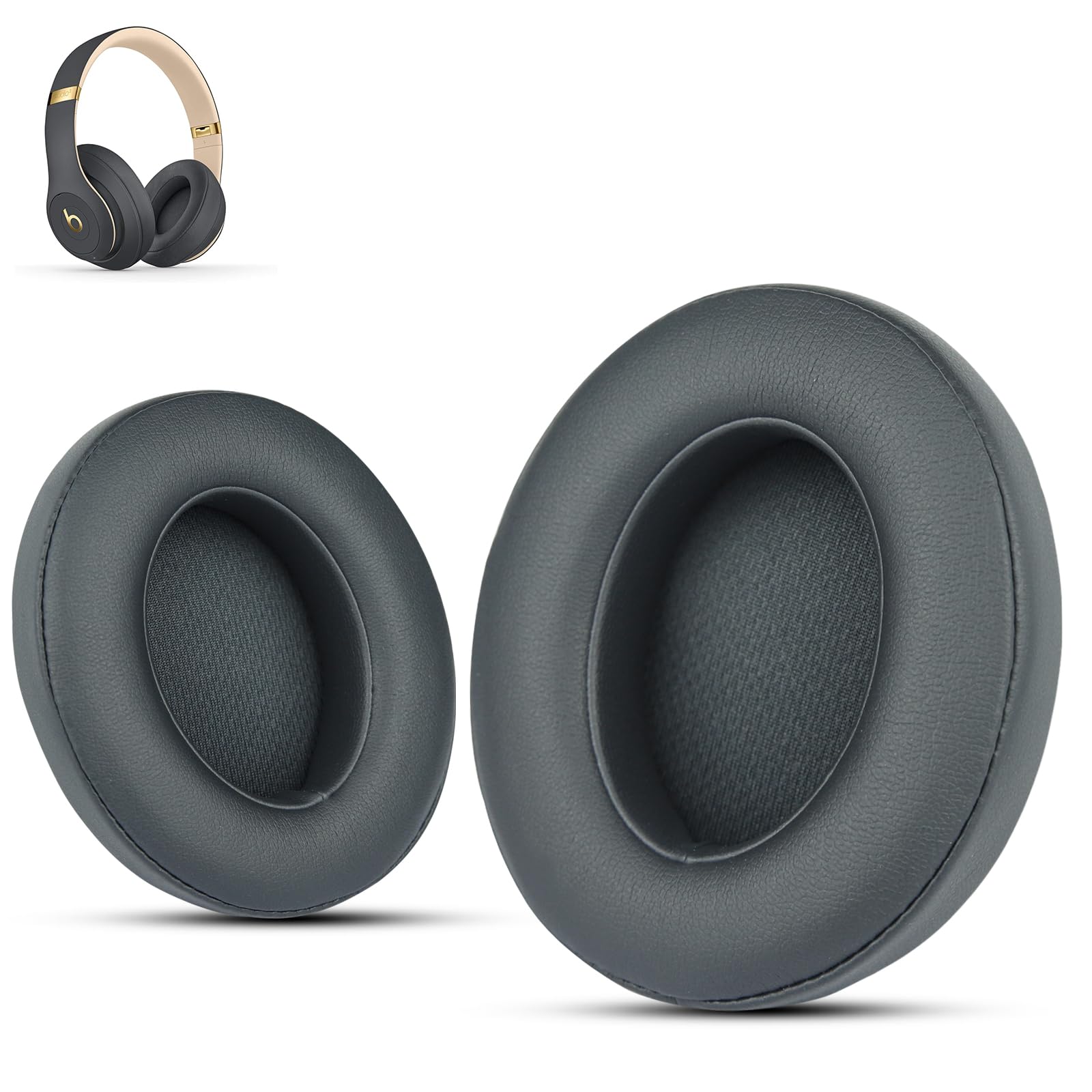 Krone Kalpasmos Replacement Ear Pads for Beats Studio 3 & Studio 2, Upgraded Beats Studio 3 Replacement Parts and Beats Headphones Accessories,