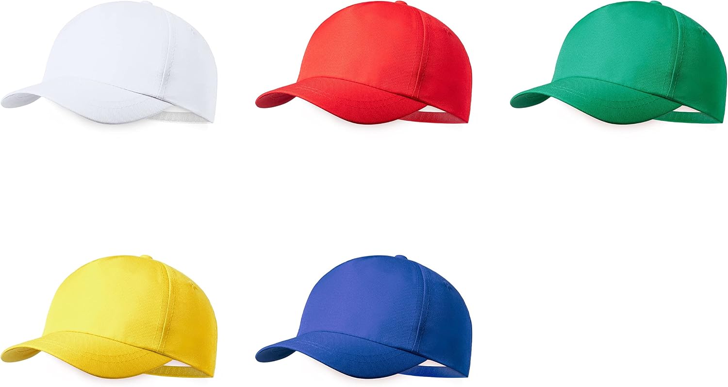 Casquette 5 Panneaux Effet Velours Côtelé - Trou D'Aération Et Boucle Métallique Réglable