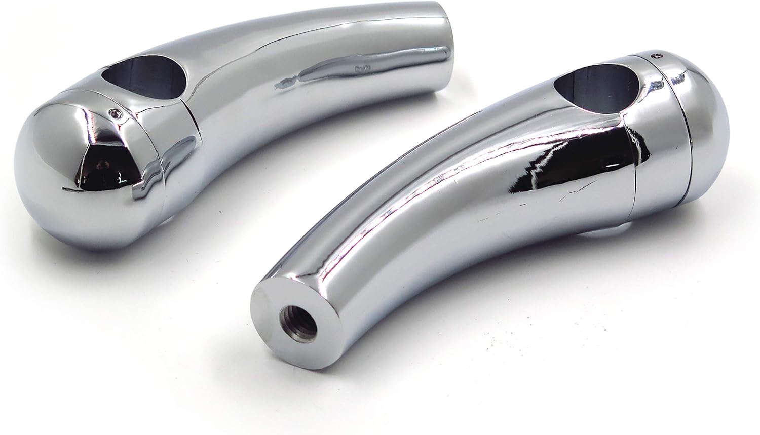 HTTMT MT030-002-1''-CD Custom Chrome 1 inch Handlebar 4.5 Inches Risers Handlebar Risers Compatible with Harley Davidson Yamaha Suzuki Kawasaki