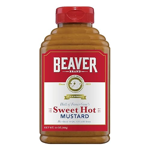 Miniatura 11 de Beaver Stone Ground Mostaza, botella exprimible de 12 onzas