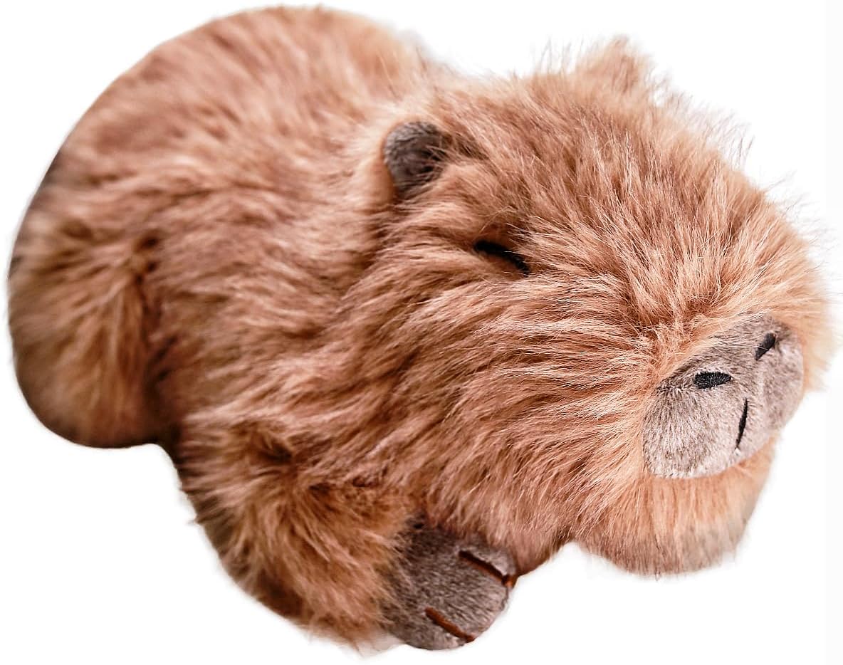 uoozii 20" | 4 Pounds Capybara Weighted Stuffed Animals with Removable Unscented Microwavable Pouch, Cute Coolable Warmable Weighted Plush Gift for Kids & Adults