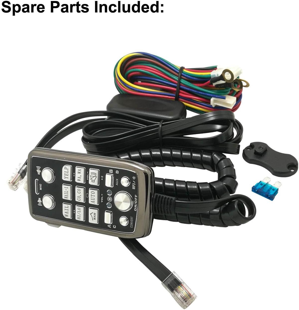 Get Discount Offer Evershine Signal ES285P9BT-SPK004 150W Police Siren with Speaker Microphone Bluetooth Function 20+ Tones Fit for Publicity,Police,Traffic,Ambulance and Fire Fighting Vehicles