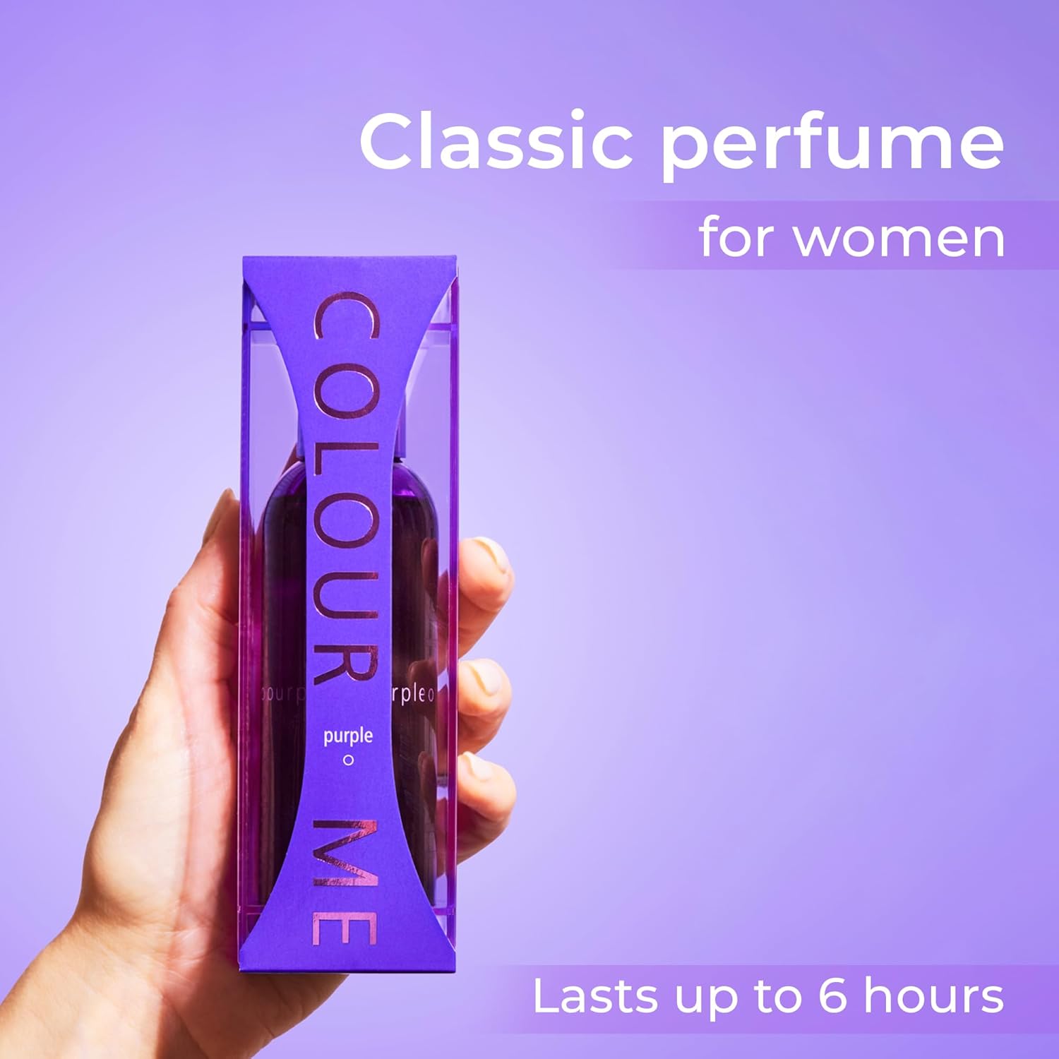 Colour Me Purple by Milton-Lloyd for Women - 3.4 oz EDP Spray - Image 4