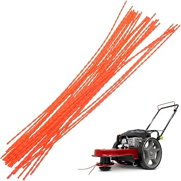 30 Pack Universal Walk Behind String Trimmer Mower 21.25" Line x .155-Inch Line Compatible with Senix, Earth-Quake, BILT, Toro 58620 Walk Behind String Mower Easy Assembly