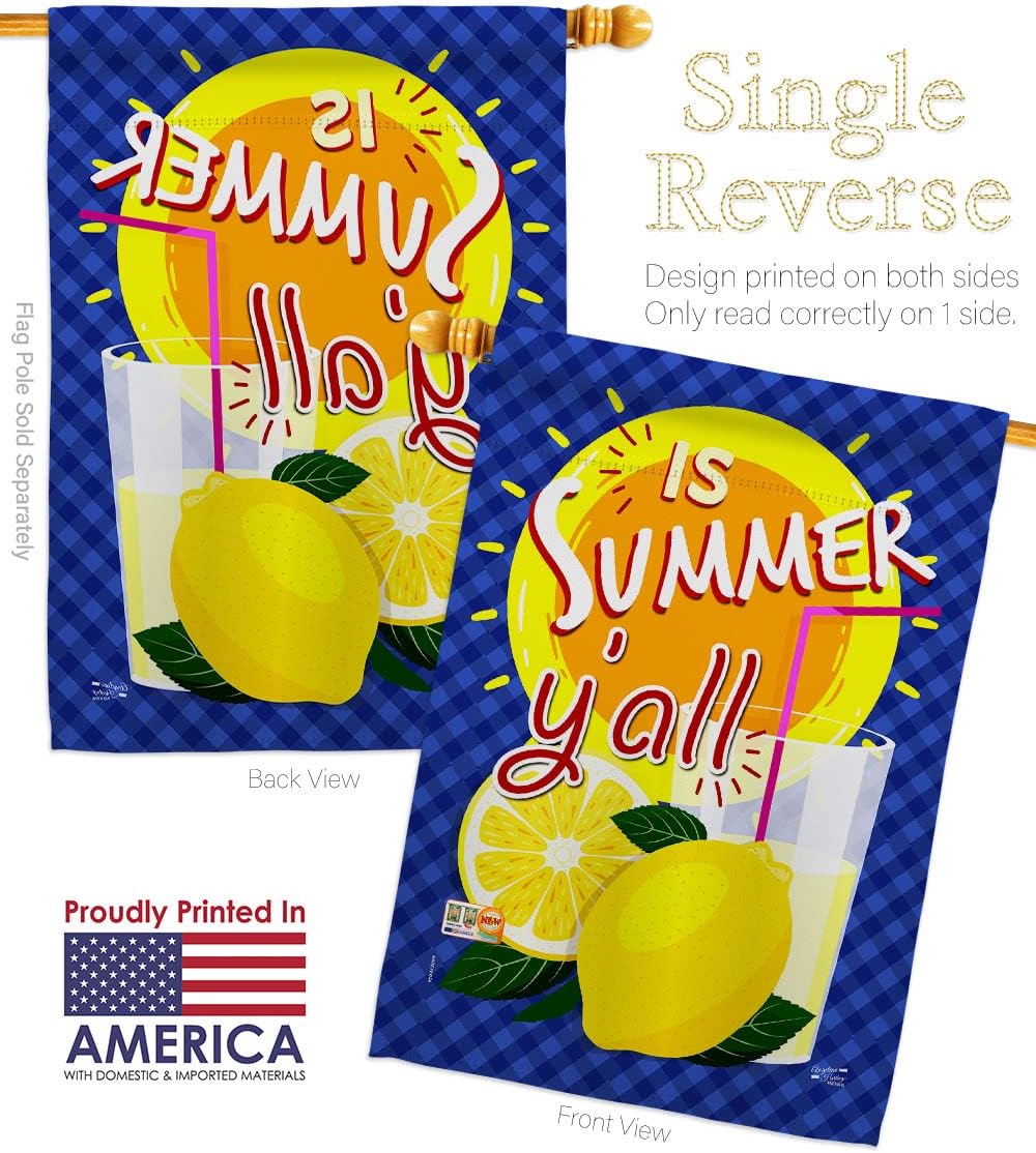 Is Summer Yall House Flag Country Living The South Welcome Bless Home Particular Area Small Decorative Gift Yard Banner Made In USA 28 X 40