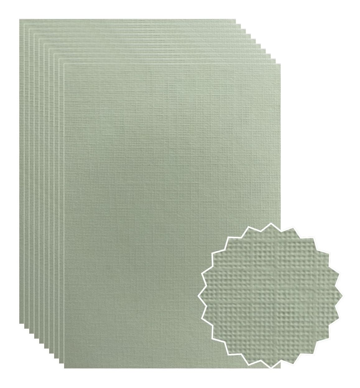 ASENME Assorted Cardboard, A4 Size - 30 Units Textured Cardboard (Pastel Green, A4/30Units)