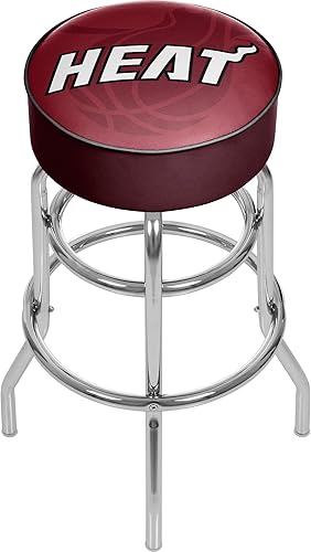 Trademark Gameroom NBA1000-MH2 NBA Taburete giratorio acolchado  Fade  Miami Heat