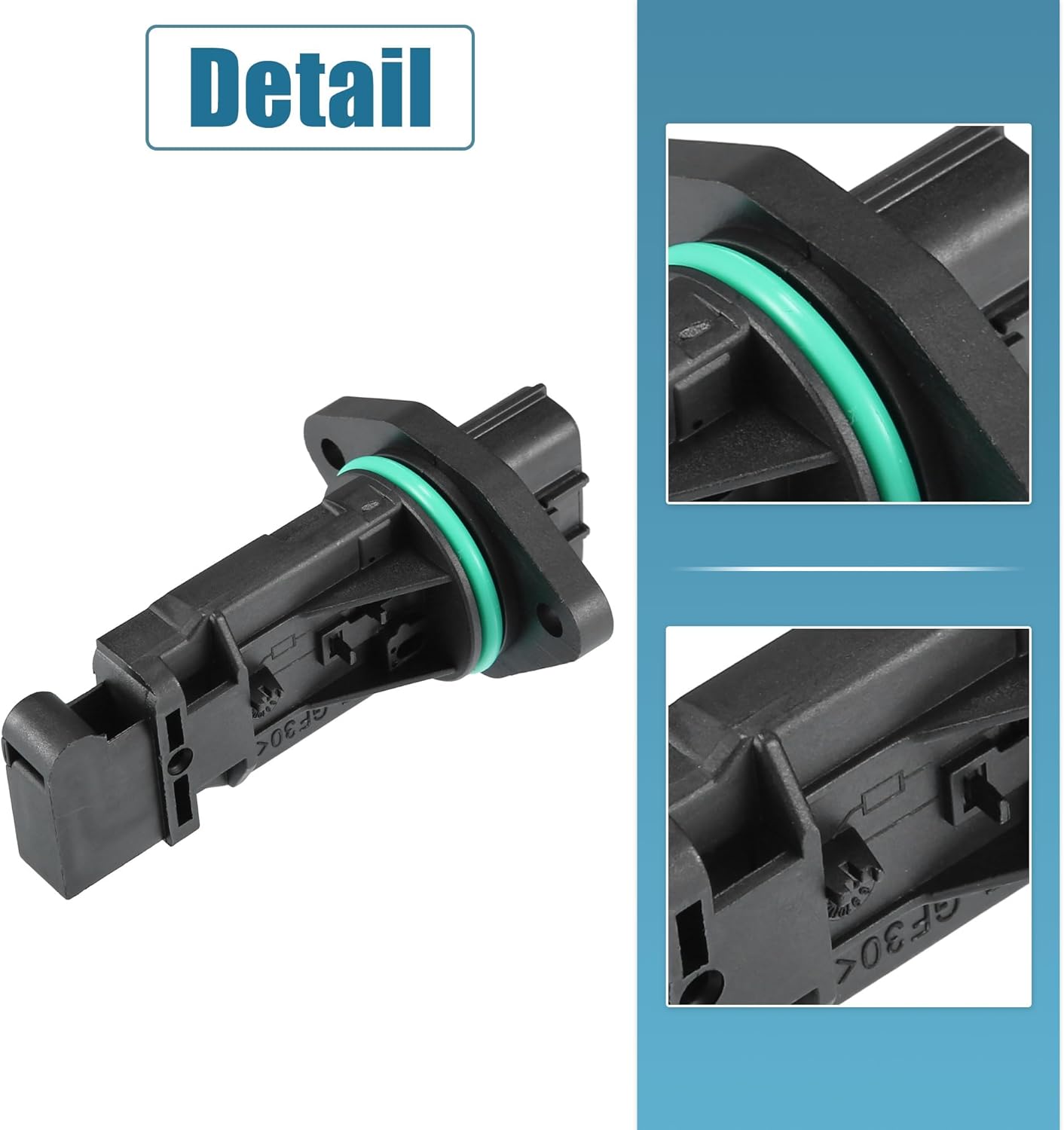 uxcell 1pcs Car Mass Air Flow Sensor Replacement Black for Nissan Maxima 2002-2003 No.22680-AD210