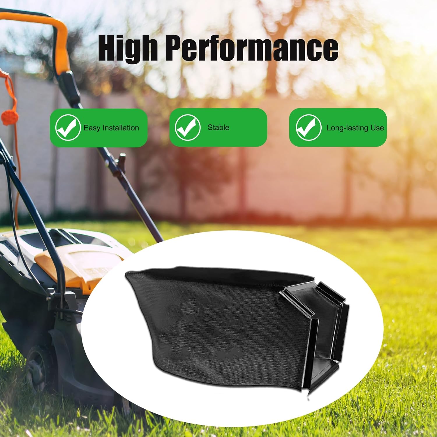 115-4664 Grass Bag - NO Metal Frame, Compatible with Toro Lawn Mower XT675 59307 22" Lawn Mower 2009, Fits Model 20330 20331 20370 20371 20377 20378 & More