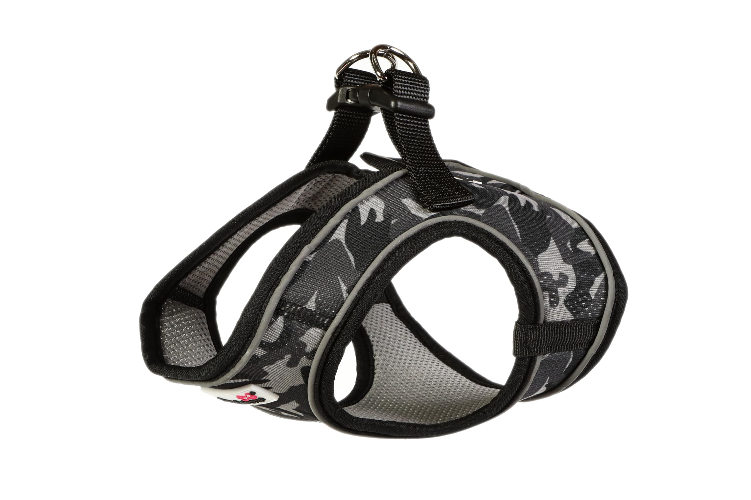 Harnais pour chien Snappy Doodlebone anti-traction rembourré Taille 5 motif camouflage fumé
