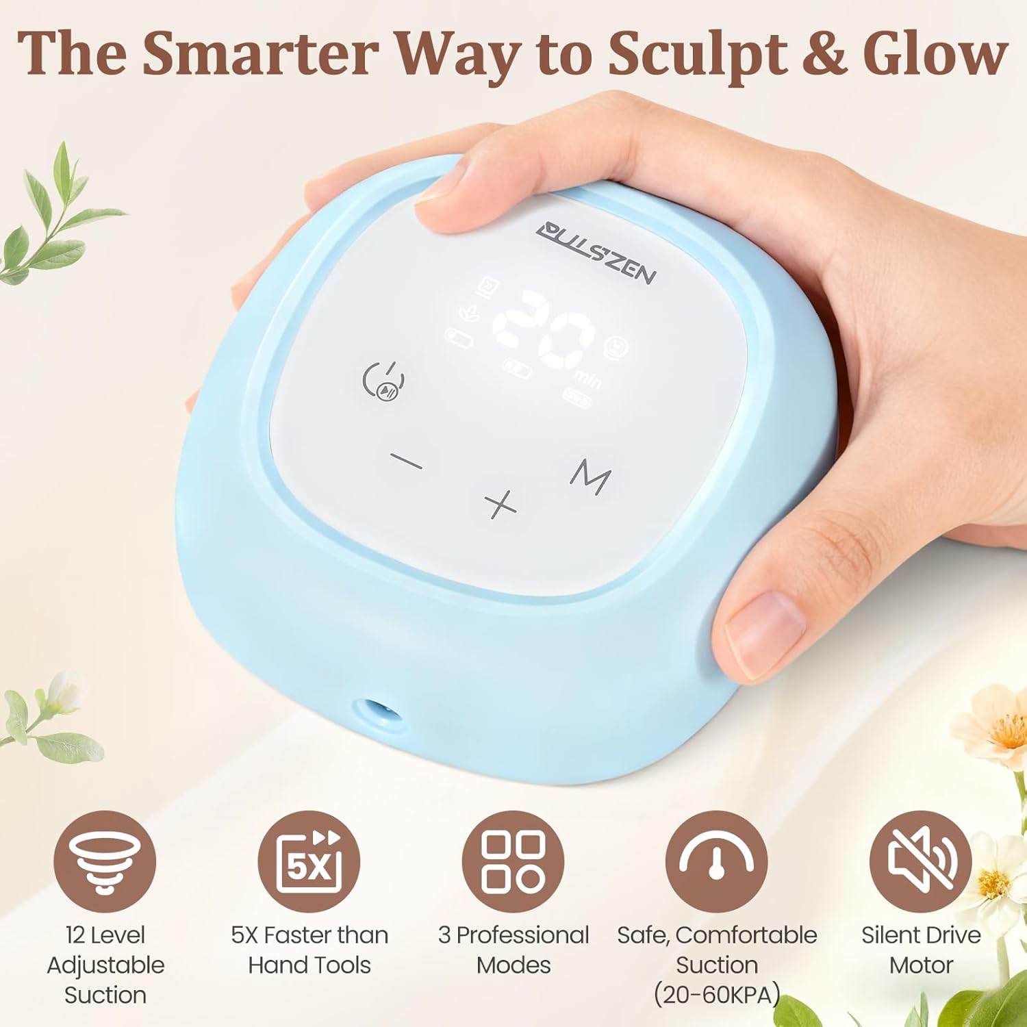 Electric Facial Cupping Therapy Set, 3-in-1 Face Cupping, Gua Sha & Massage Tool for Skin Care, 6 Pcs Glass Facial Rejuvenation Device for Sculpting, & Toning Chin, Jawline & Neck - Image 5