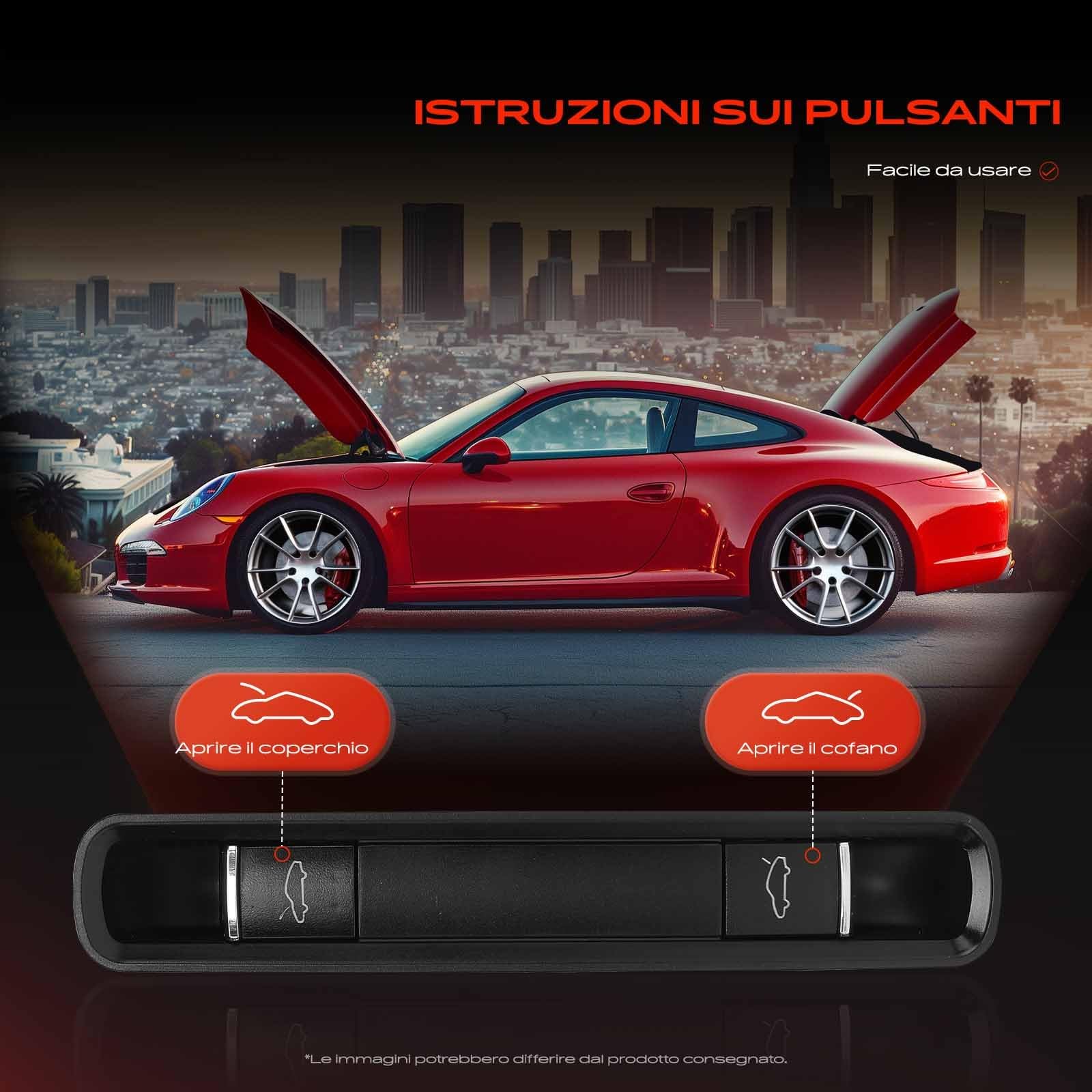 Frankberg Coperchio bagagliaio Interruttore 6 poli Portellone posteriore Compatibile con 911 991 718 B.o.x.s.t.e.r 982 718 C.a.y.m.a.n 982 911 Cabriolet 991 Replace# 99161310501A05