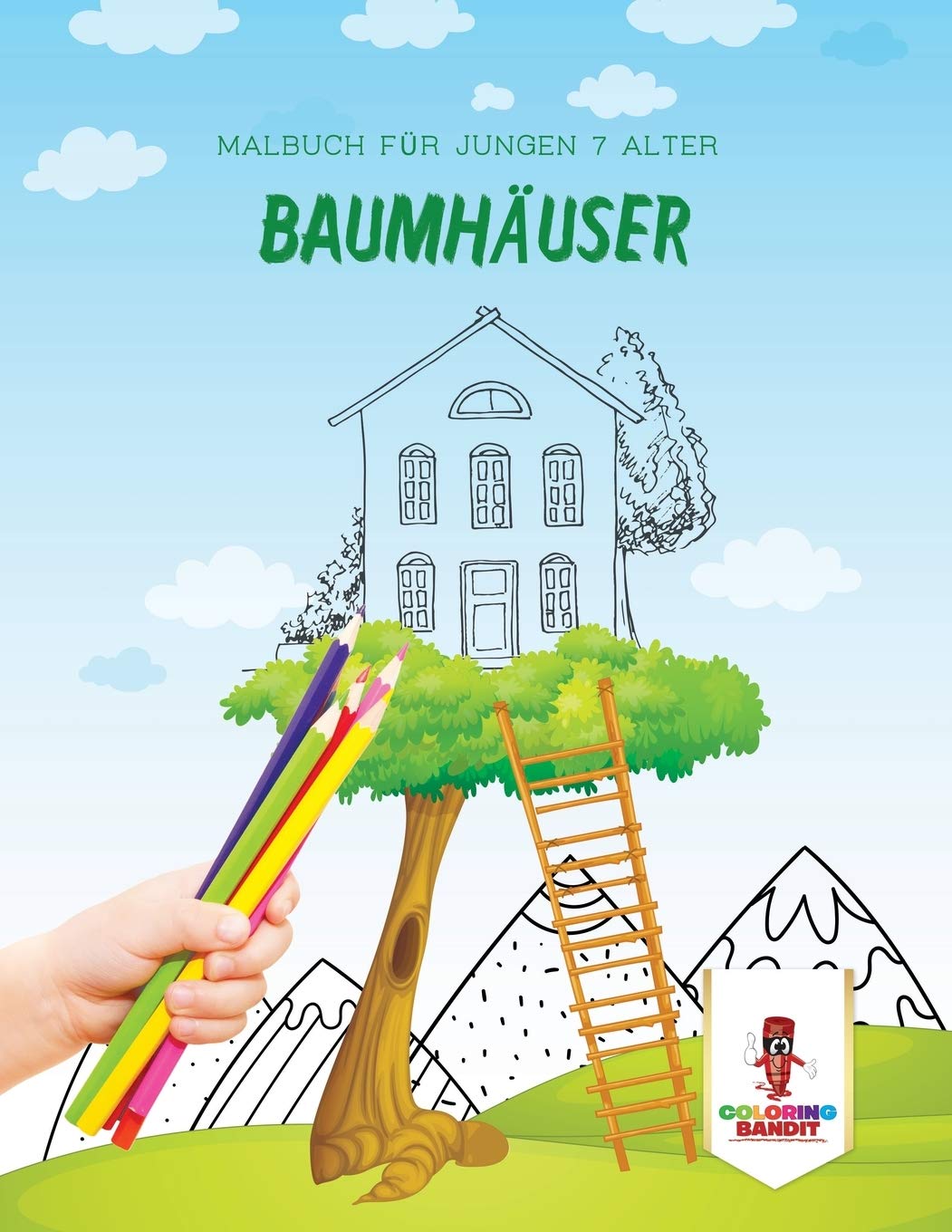 Baumhäuser: Malbuch für Jungen 7 Alter