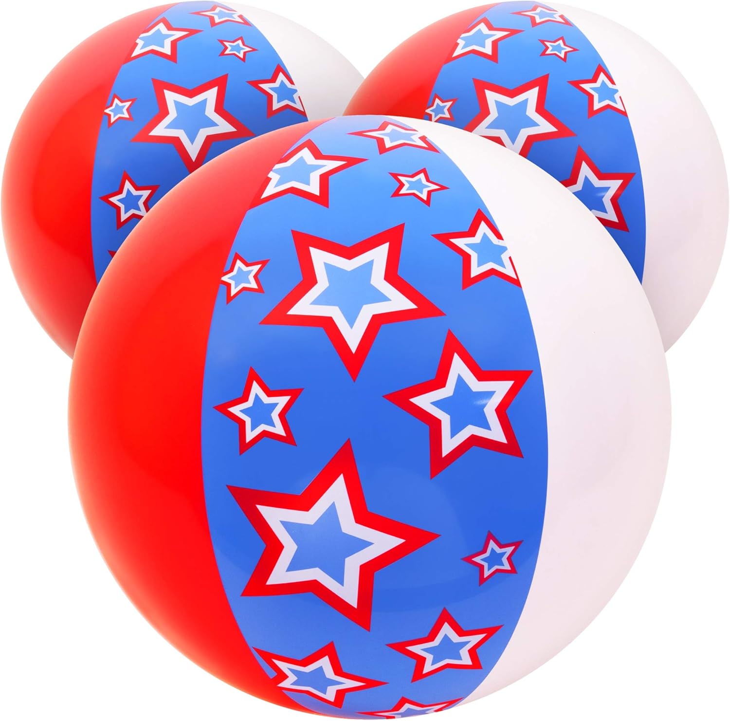 Kangaroo's 27" Patriotic Giant Beach Ball (Set of 3); 4th