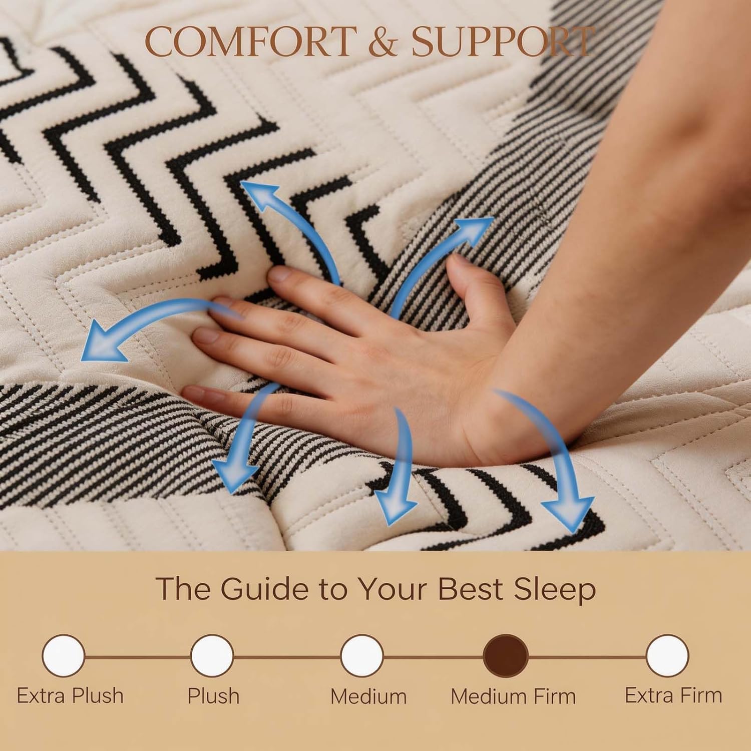 Twin Mattress 12 Inch Twin Size Mattress Hybrid with Memory Foam & Pocket Springs for Motion Isolation, Breathable & Cooling Comfort, Medium Firm Support, Fiberglass Free, 365-Night Trial