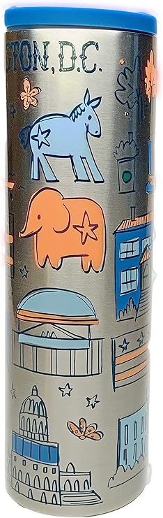 Starbucks Washington, DC Insulated Tumbler Stainless Steel Been There Series, Across the Globe Collection, 16 fluid ounces