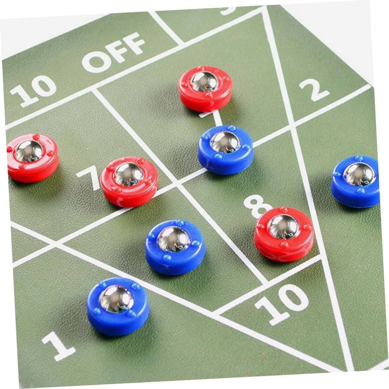 Kisangel 32pcs Shuffleboard Pucks Replacement Mini Board Games Rolling Beads for Enhanced Parties