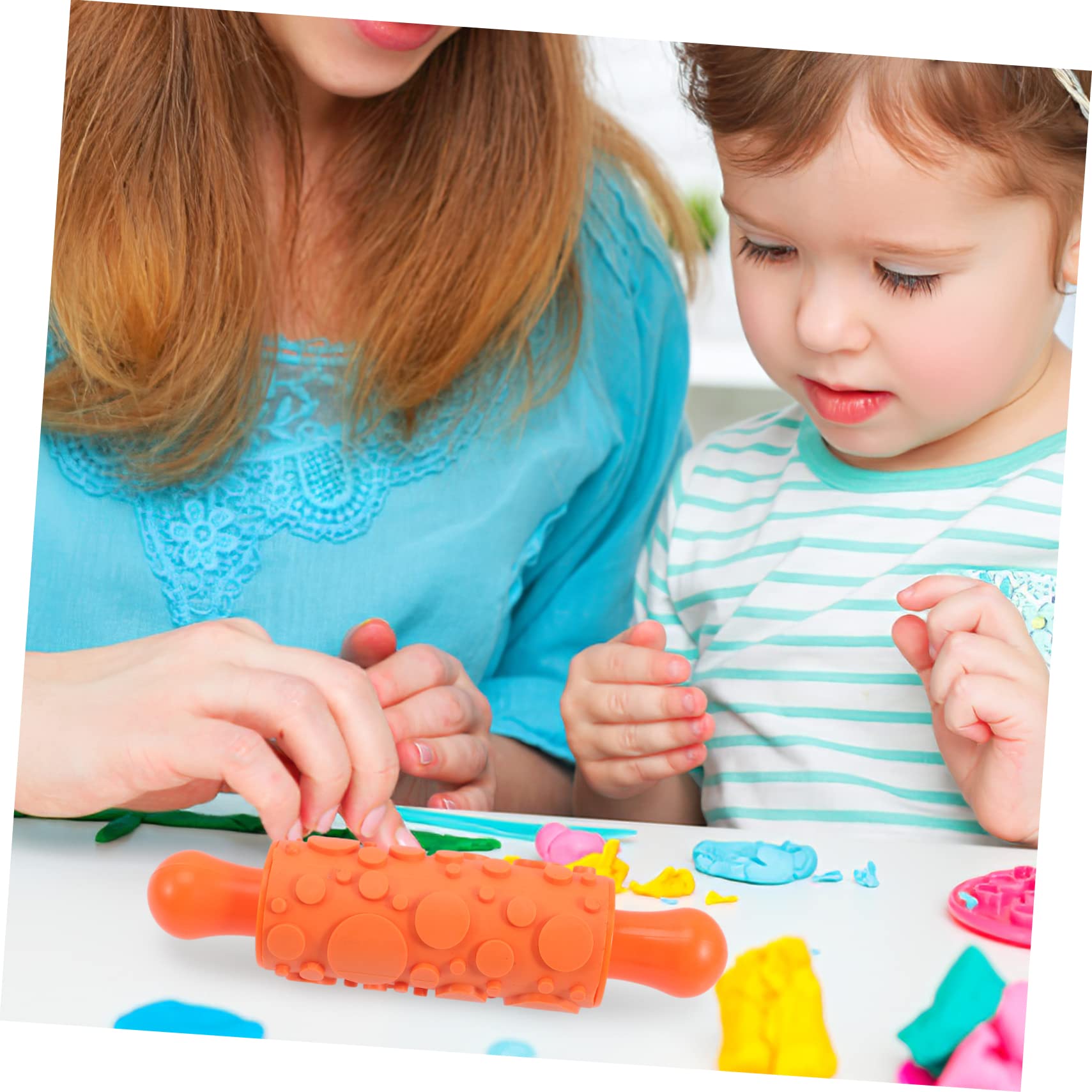 Alipis 5piezas Juguete De Palito De Masa De Herramientas Para Modelar Arcilla Rodillo Para Repostería y Manualidades Infantiles Para Extender Masa Cocina o Taller