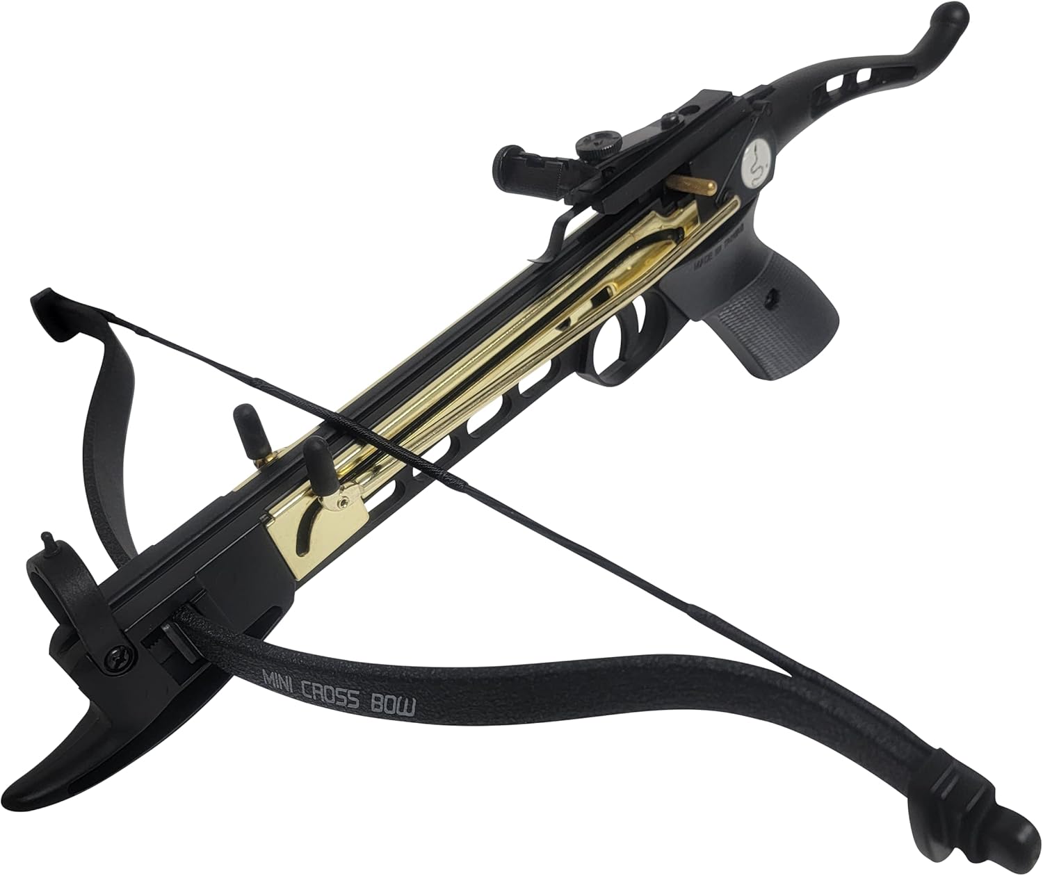 SAS Wrath 80 Pound Self-Cocking Pistol Crossbow Hunting Target Shooting (Metal with Bag+15 Bolts+Extra String)