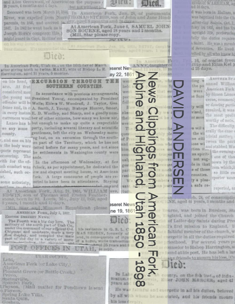 News Clippings from American Fork, Alpine and High