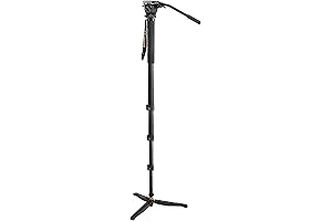 e-Image MA800 4 Stage Aluminum Monopod with Fluid Head