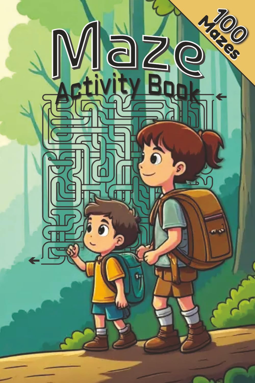 Maze Activity Book: 100 Mazes For The Best Maze Runners | Gift, Travel Or Entertainement