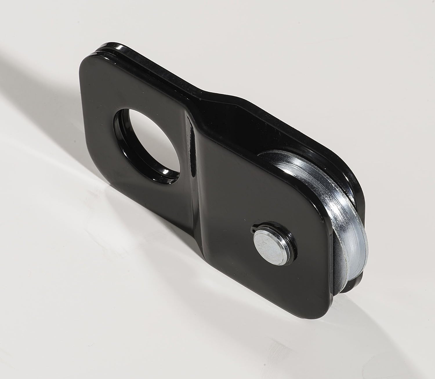 Heavy Duty 4 Ton 8800 lb. Capacity Universal Black Snatch Block Recover Winch Pulley ATV UTV By Alfa Wheels (2)