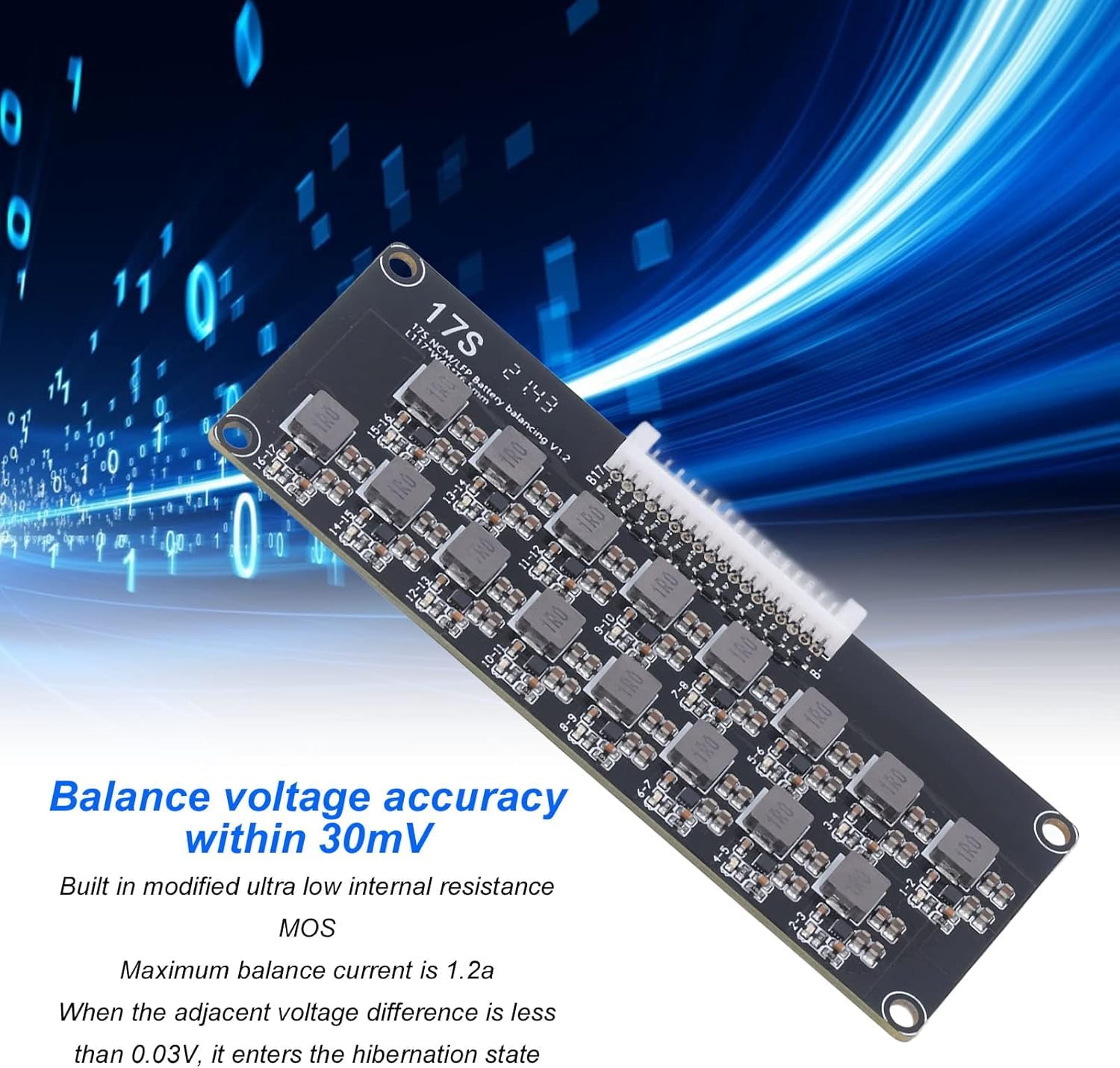 Equalizzatore A Batteria Equalizzatore A Batteria da 1,2 A 12s / 13s / 14s / 16s / 17s Bilanciatore Induttivo Lfp Opzionale con Convertitori di Potenza Li per Uso LED, 17s