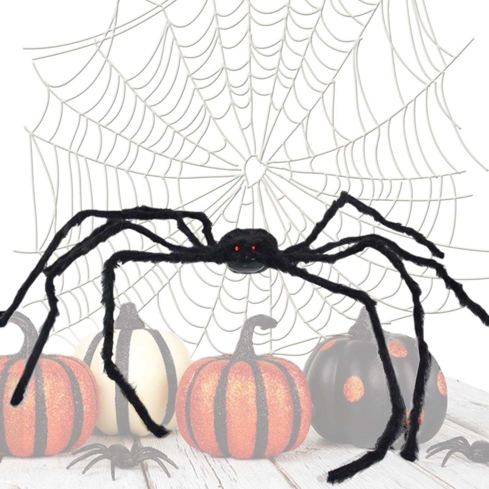 Grande ragnatela decorazioni di Halloween | Controllo vocale