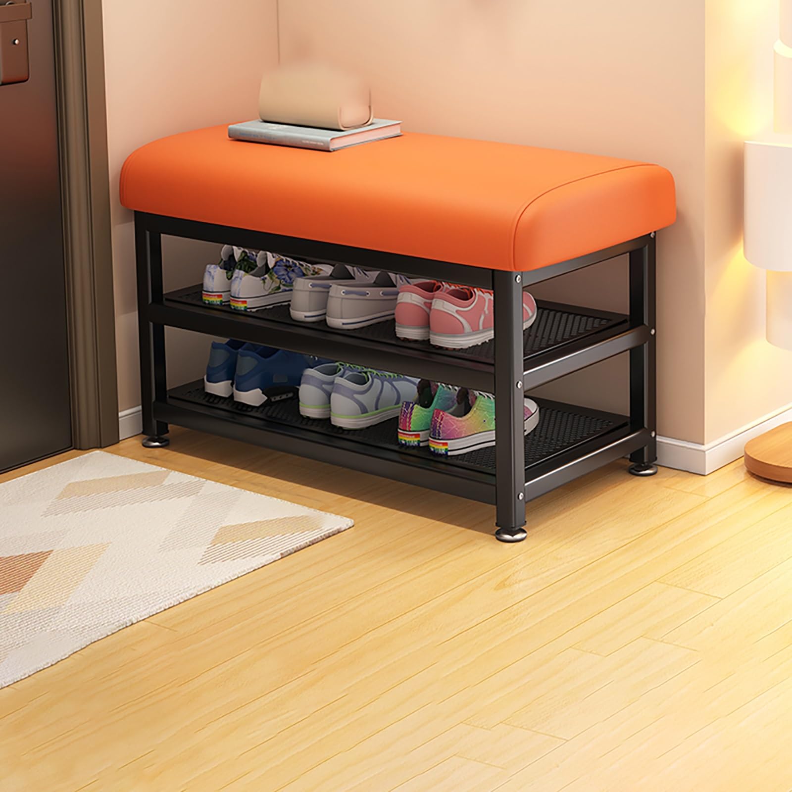 Banc d'entrée compact pour résoudre le manque de rangement de vos chaussures