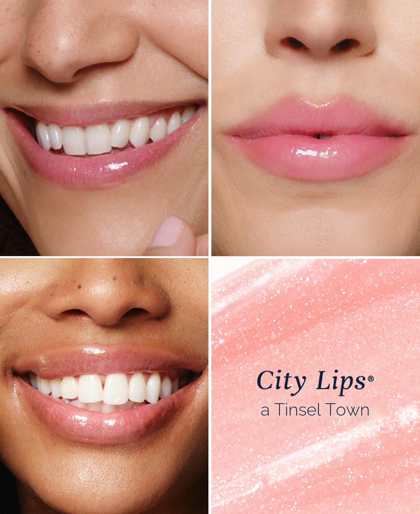 City Beauty City Lips Lucidalabbra volumizzante - Lucidalabbra ultra brillante per labbra più carnose e dall'aspetto più giovane | Trattamento labbra idratante e levigante con acido ialuronico