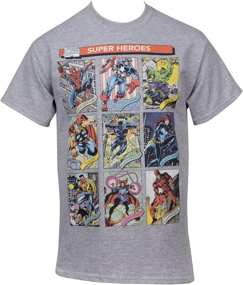 Marvel The Avengers Hero Trading Card Images T-Shirt