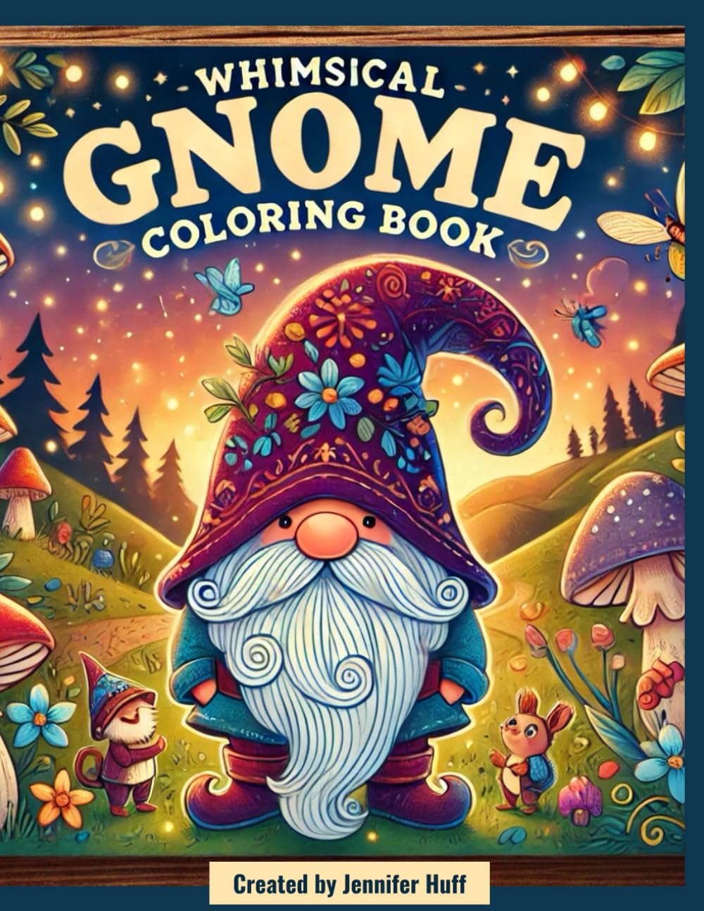 Whimsical Gnome Coloring Book (Whimsical Coloring Books)