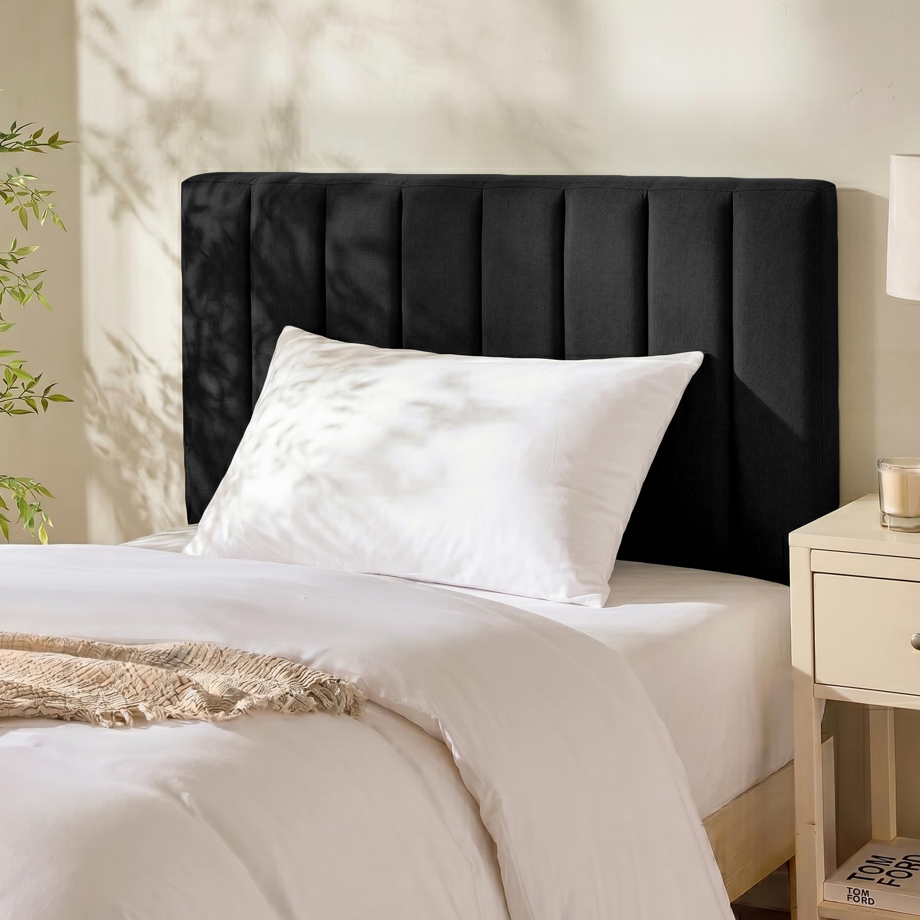 Hearth &amp; Harbor Wall Mounted Twin Headboard Only, Bed Headboard Twin Size