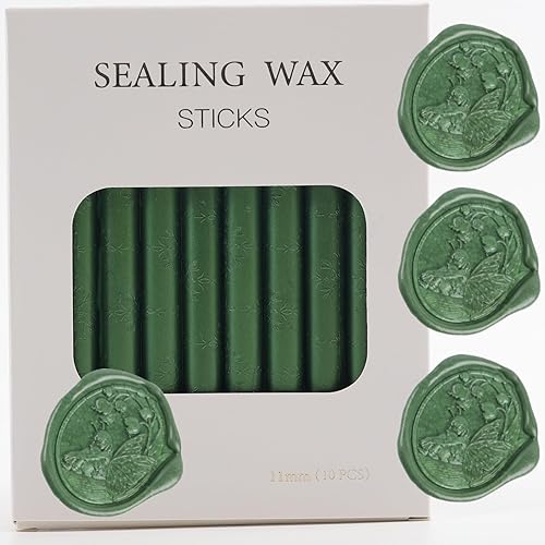 Miniatura 24 de Pearl White Sealing Wax Sticks, ONWINPOR 20 Pieces Glue Gun Wax Seal Sticks, Easy Melting Waxstamp for 0.43'' Glue Gun Waxsealingsticks
