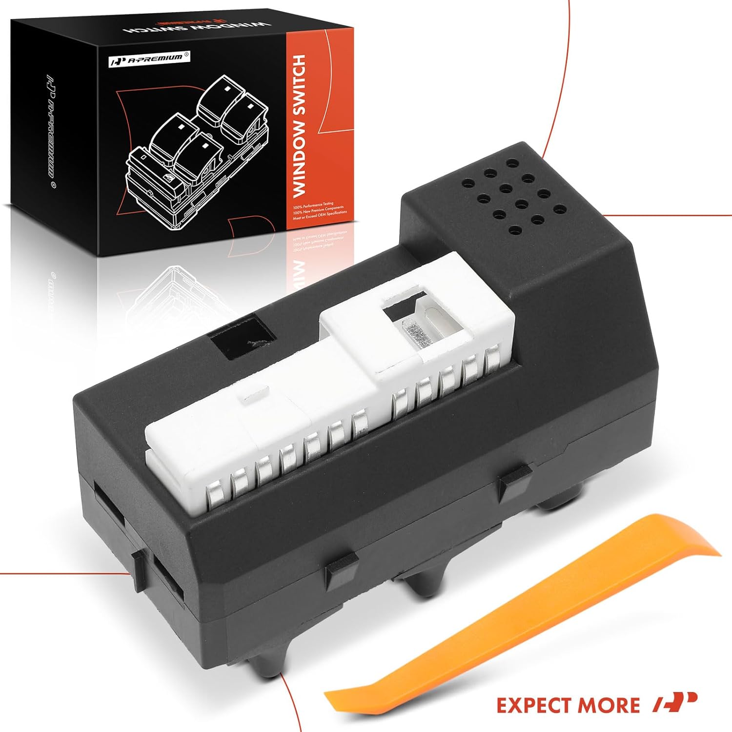 A-Premium Front Driver Side Master Power Window Switch Compatible with Pontiac Grand Am 1996-2005 4-Door, Replace# 22588178, 22624807