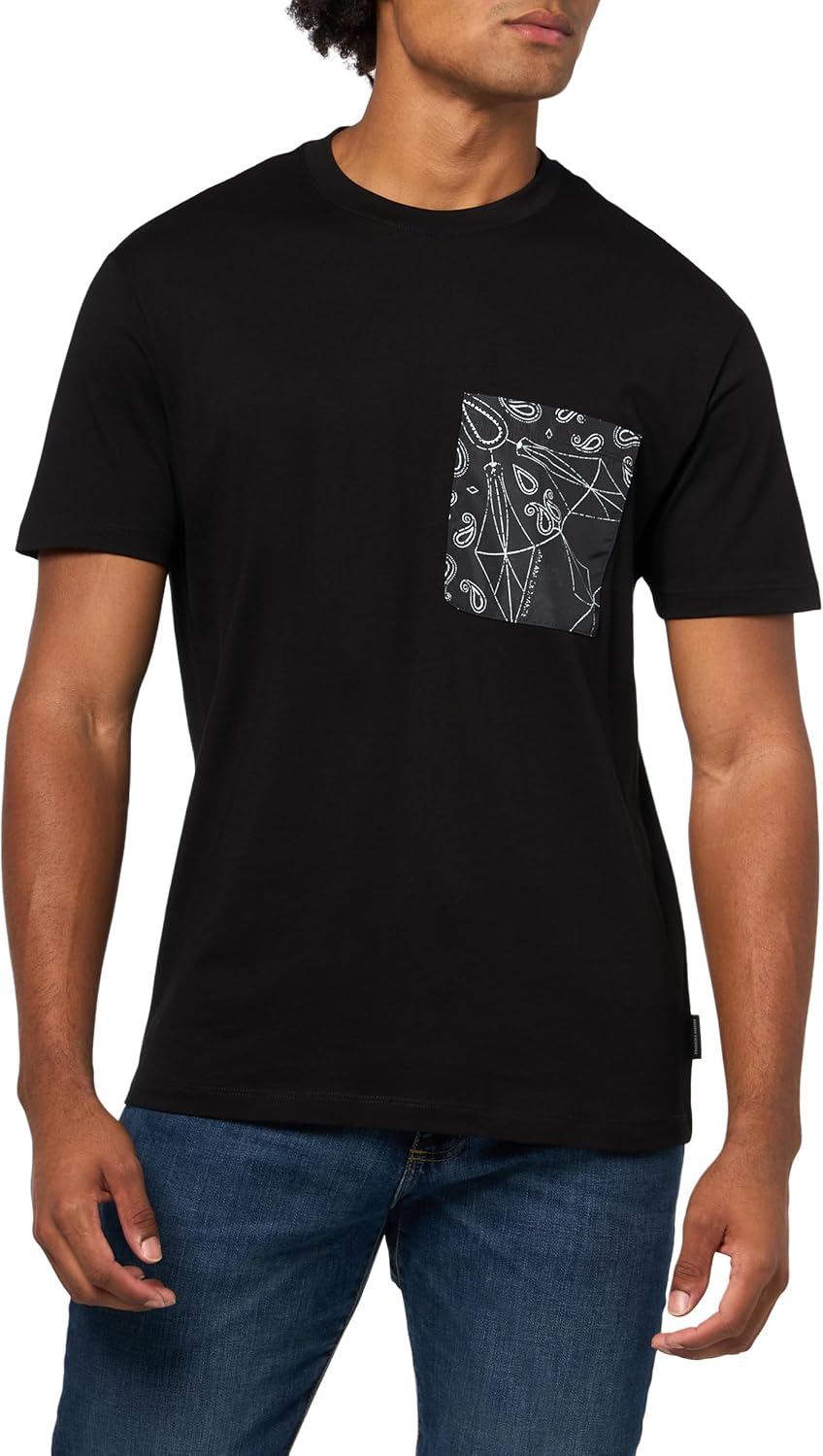 Armani Exchange Men's Paisley Pocket Tee