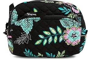 Vera Bradley Women's Cotton Medium Cosmetic Makeup Organizer Bag