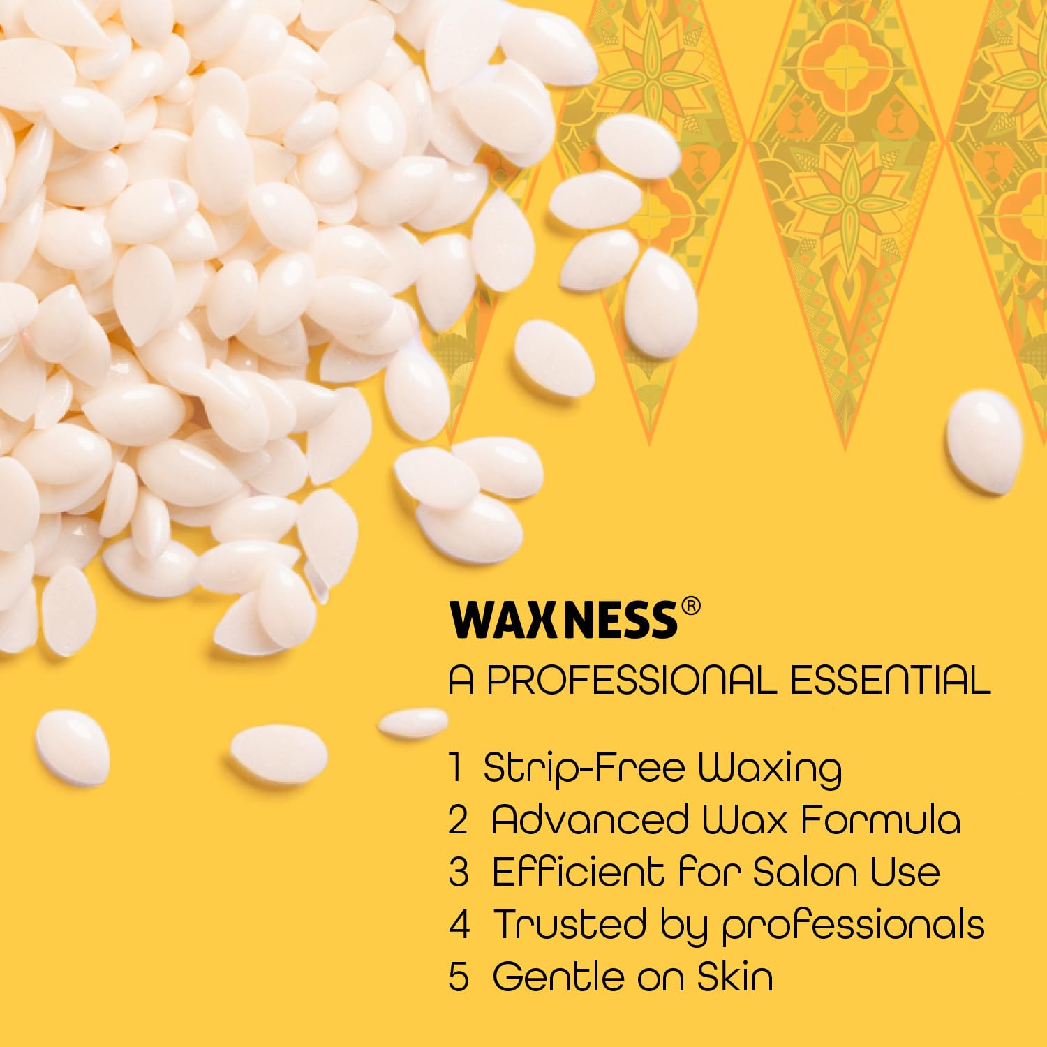 Waxness Polymer-Blend Premium Luxus Film-Hartwachsperlen Russian Pearl 1 kg/Luxury Hard Wax Beads Russian Pearl 1kg