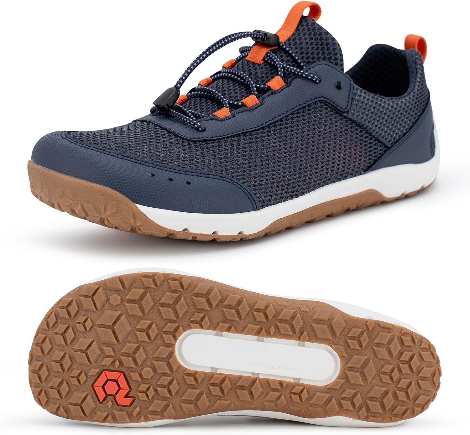 Pulltop Men's Barefoot Water Shoes | Quick-Dry | Lightweigh Wide Zero Drop Self-Draining Sole Amphibious Sneakers