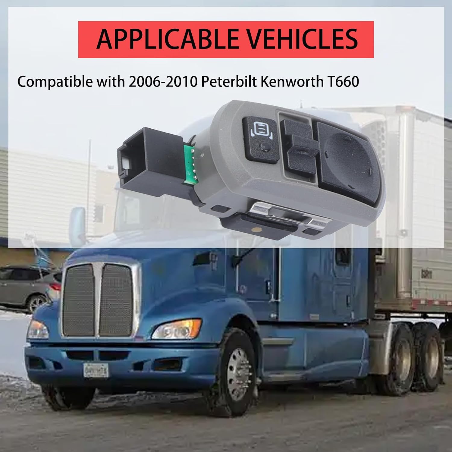 Mirror Switch Compatible with Peterbilt Kenworth T660 2006-2010 Replaces# P271098001, 901-5401