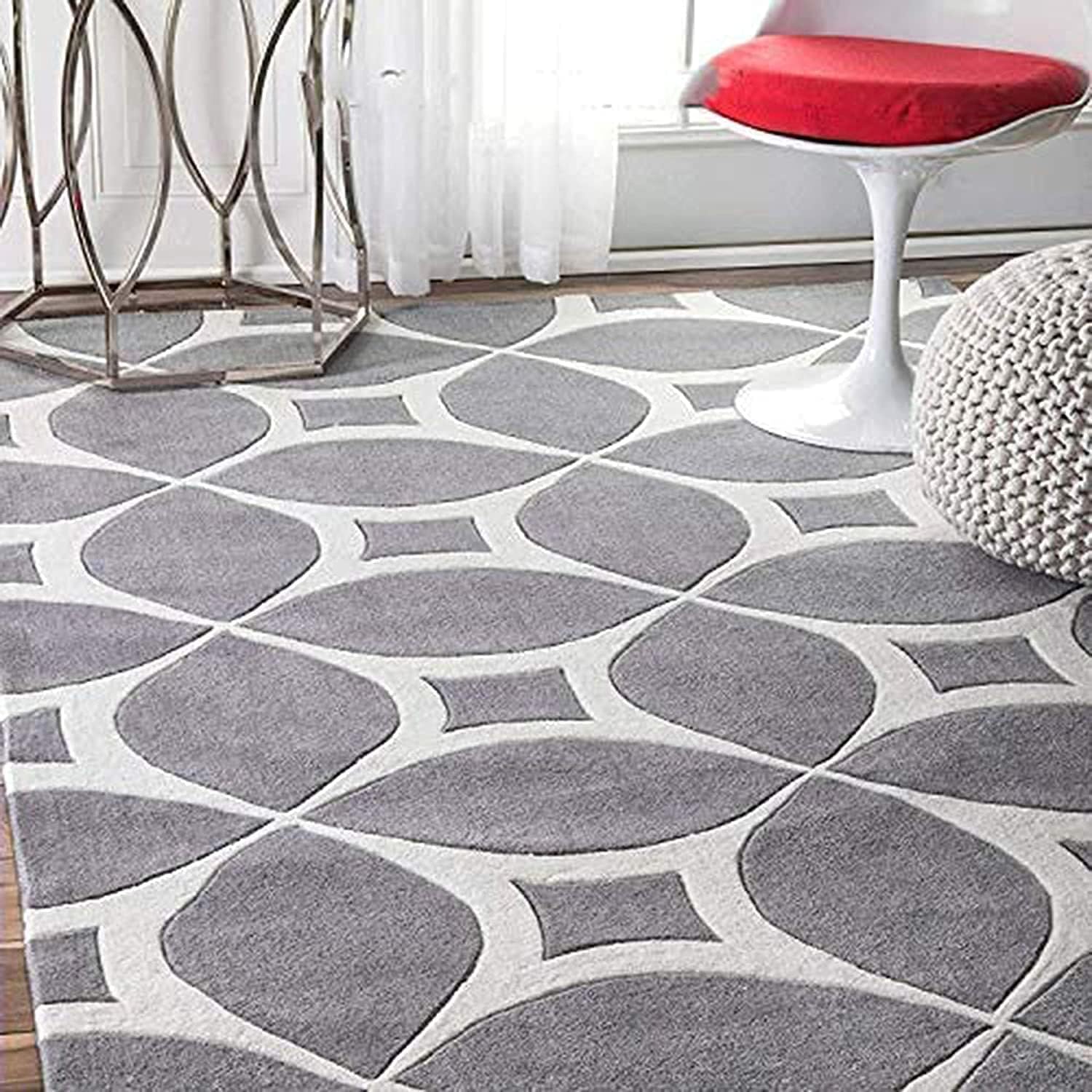 Carpet for Living Room Rugs for Bedroom 4x6 feet Floor mat Grey Star Color